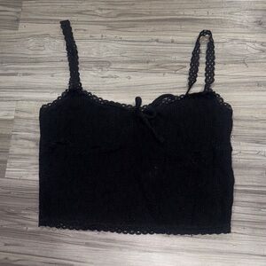 Aeropostale Black Lace Women's Tank Top